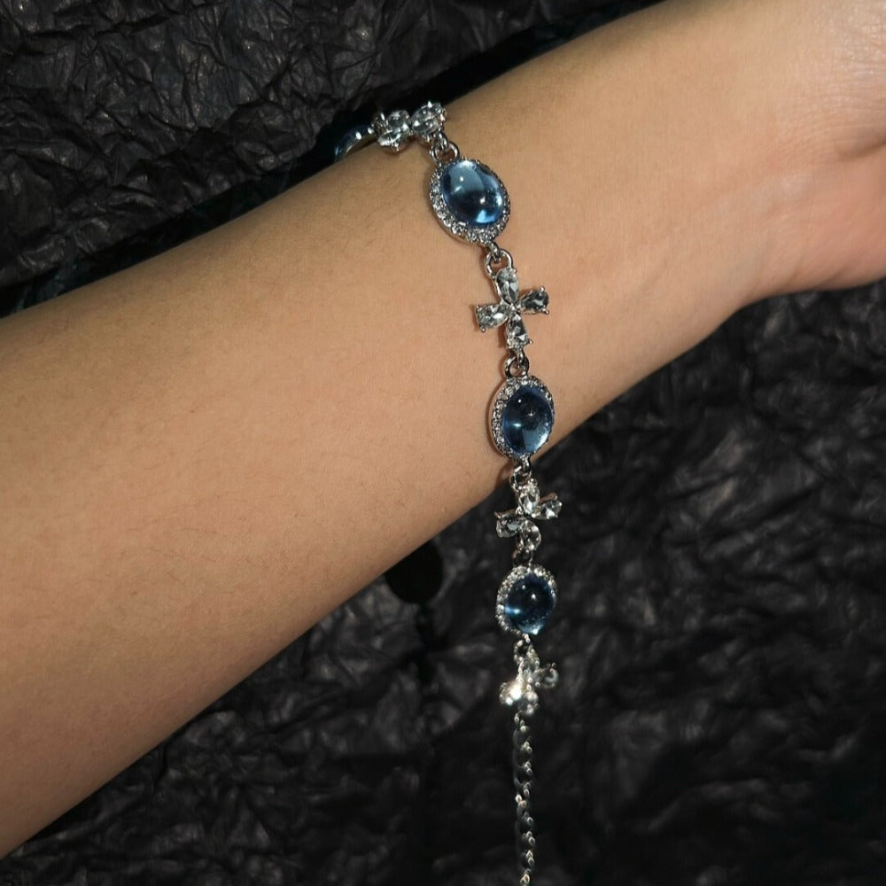Starlight Blue Marrow Chain Bracelet
