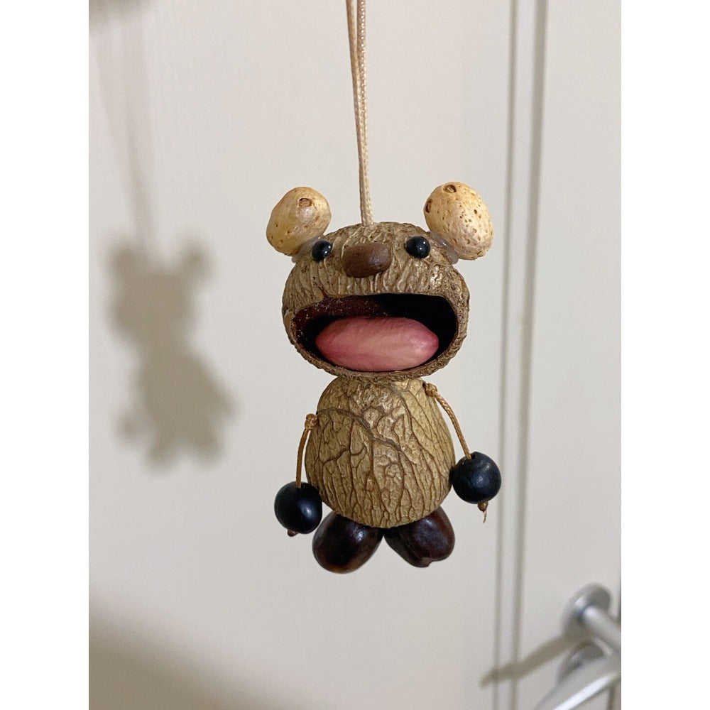 Natural Indonesian Black Nutshell Doll