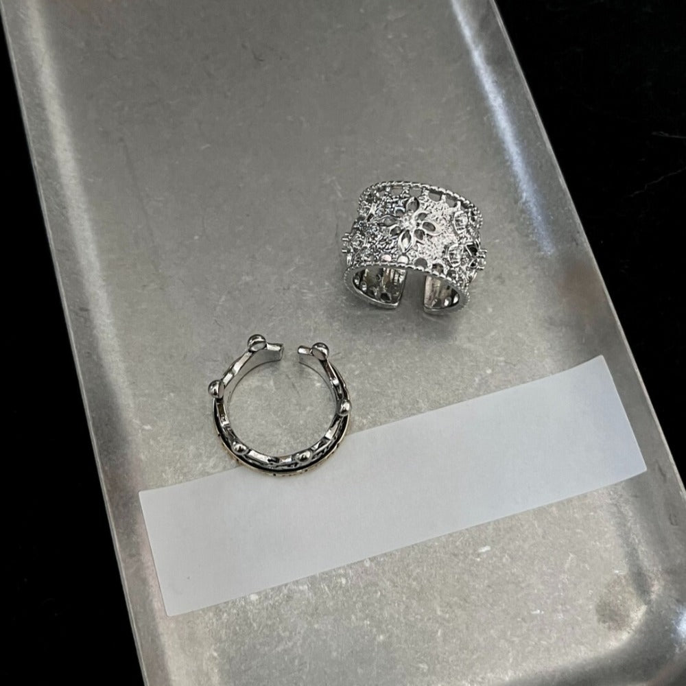 Vintage Crown Ring Set