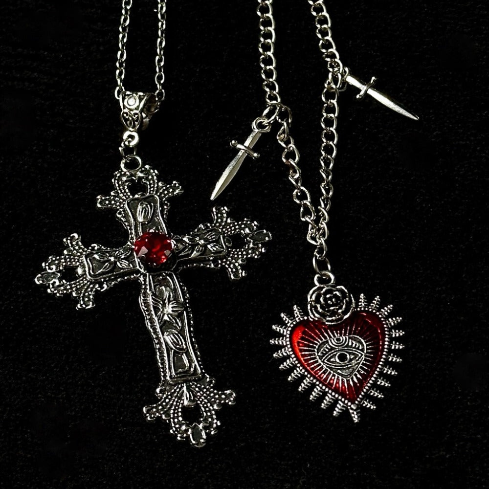 Eye of Horus Dark Gothic Necklace Set