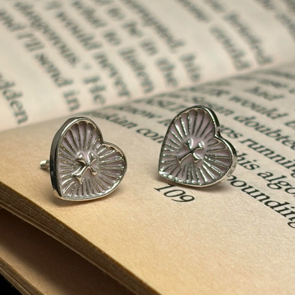 Vintage Hollow Heart Earrings