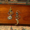 Vintage Retro Moon Earrings