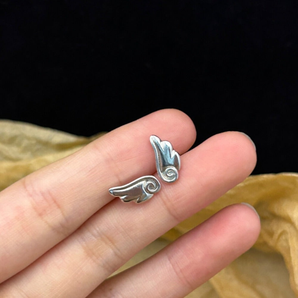 Angel Wing Stud Earrings
