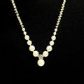 Vintage Crushed Silver Pearl Necklace