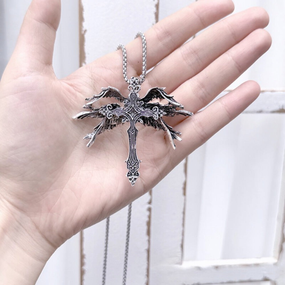 Fallen Six-Winged Angel Necklace
