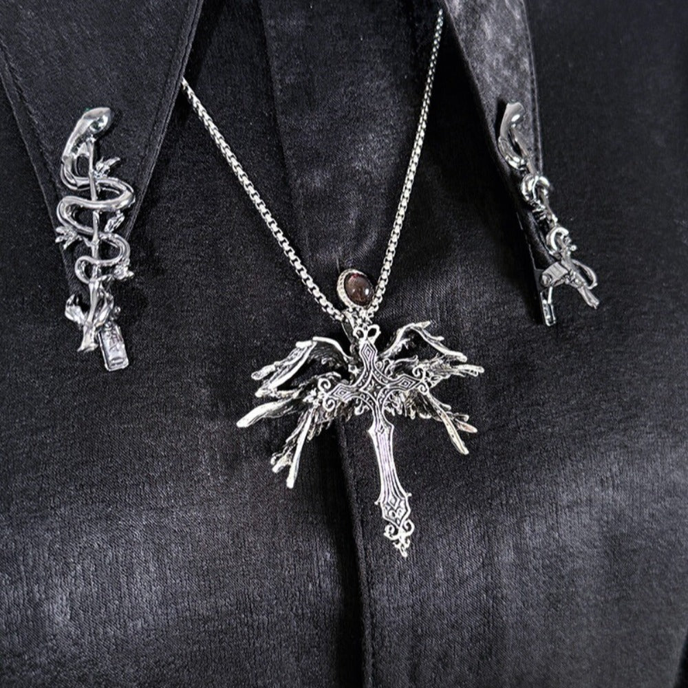 Fallen Six-Winged Angel Necklace
