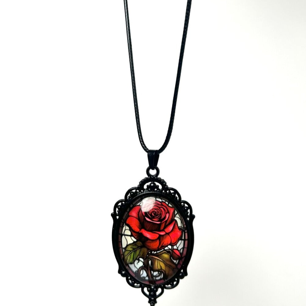 Rose in the Cathedral Necklace