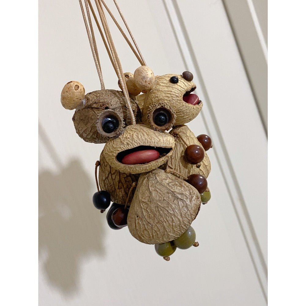 Natural Indonesian Black Nutshell Doll