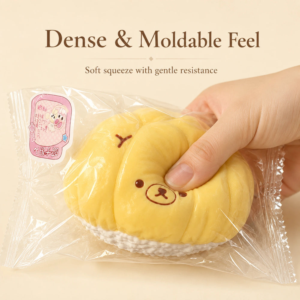 Durian Bear Handmade Squishy – 190g Buttery Dough Texture Sensory Squeeze