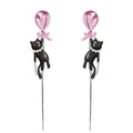 Balloon Cat Tassel Drop Earrings