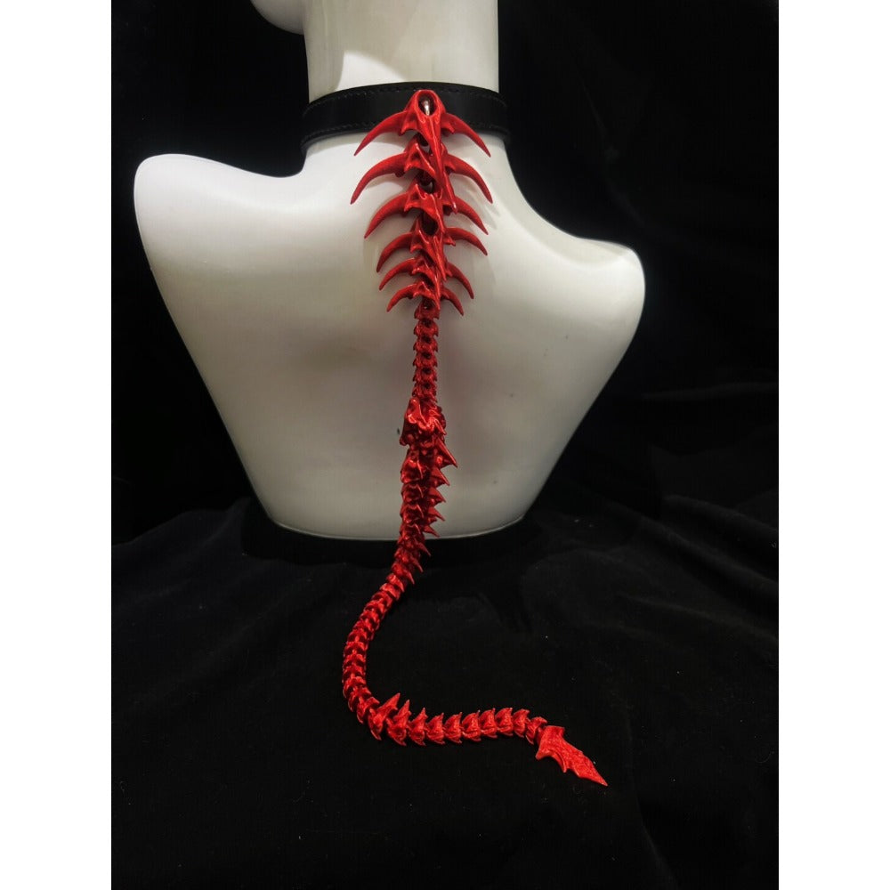 Handcrafted Dark Gothic Spine Necklace Choker