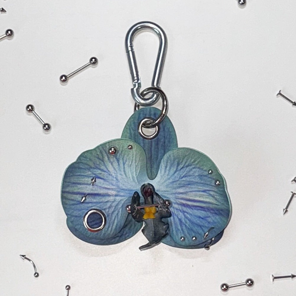 Handmade Punk Phalaenopsis Bag Charm