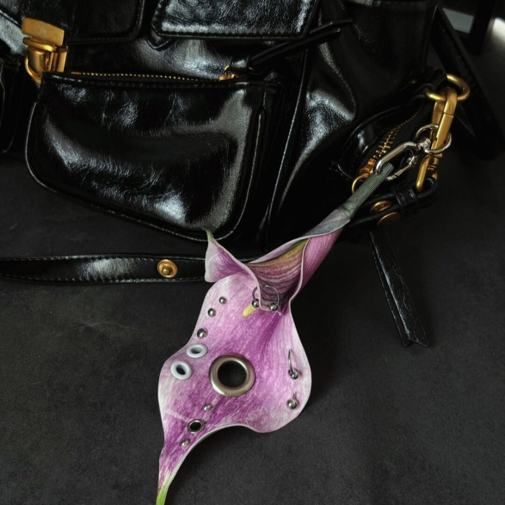 Handcrafted Pierced Calla Lily Charm Pendant