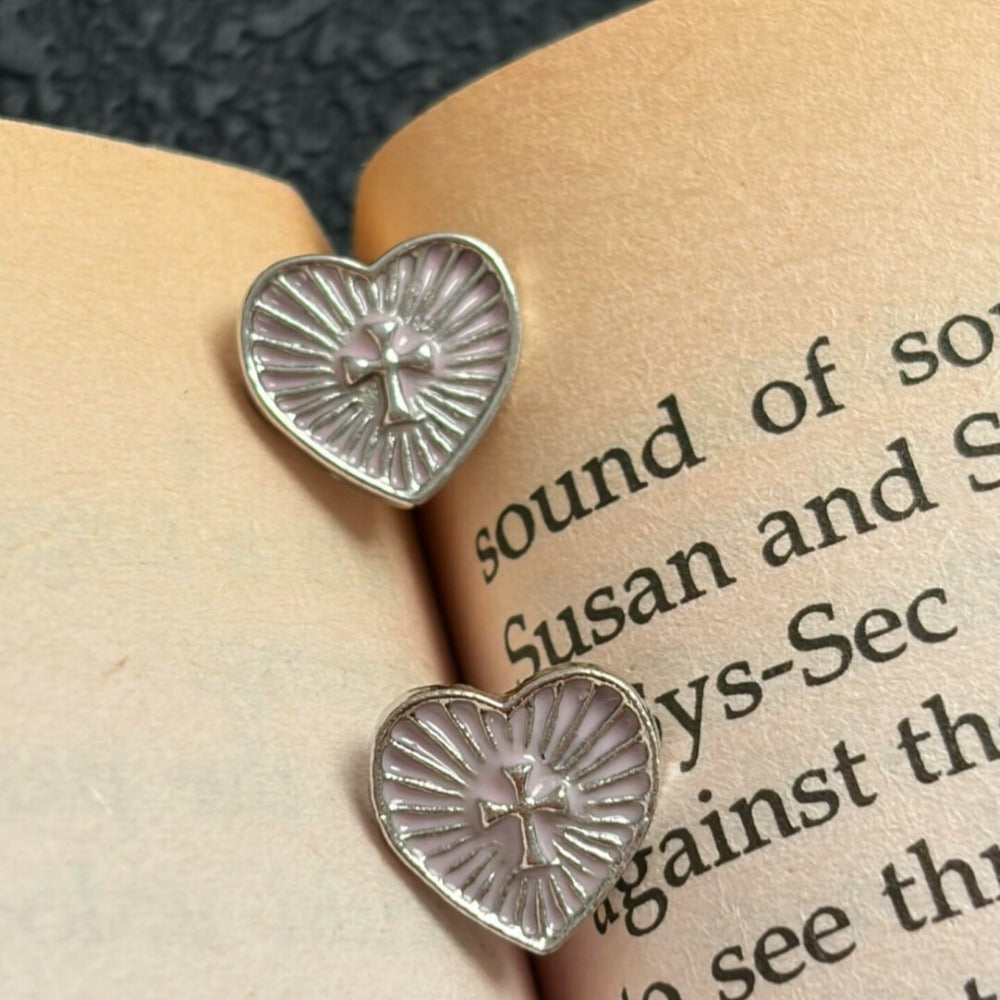 Vintage Hollow Heart Earrings