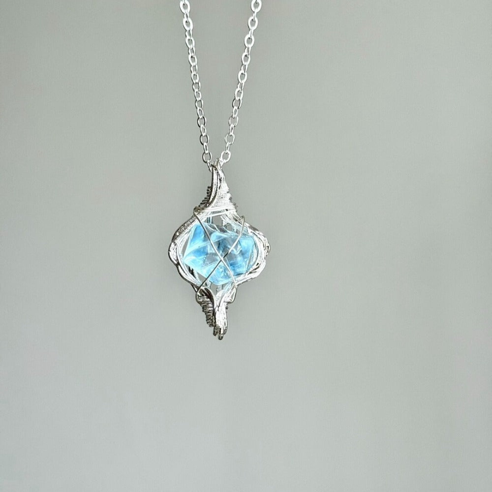 Vintage Sea Realm Ice Crystal Necklace