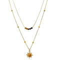 Maillard Sunflower Tiger's Eye Necklace