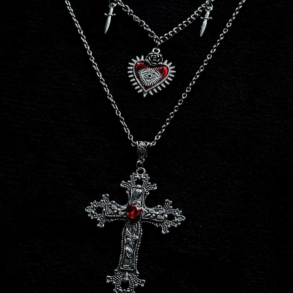 Eye of Horus Dark Gothic Necklace Set