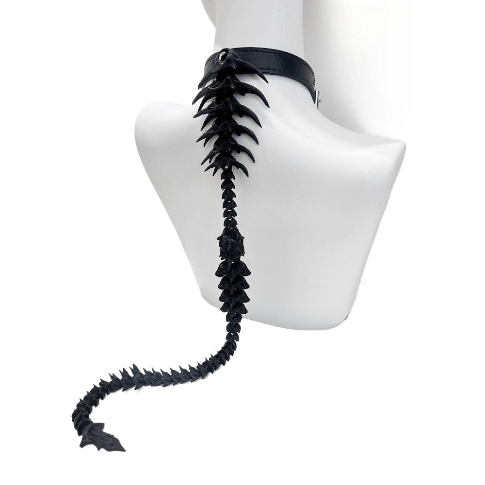 Handcrafted Dark Gothic Spine Necklace Choker