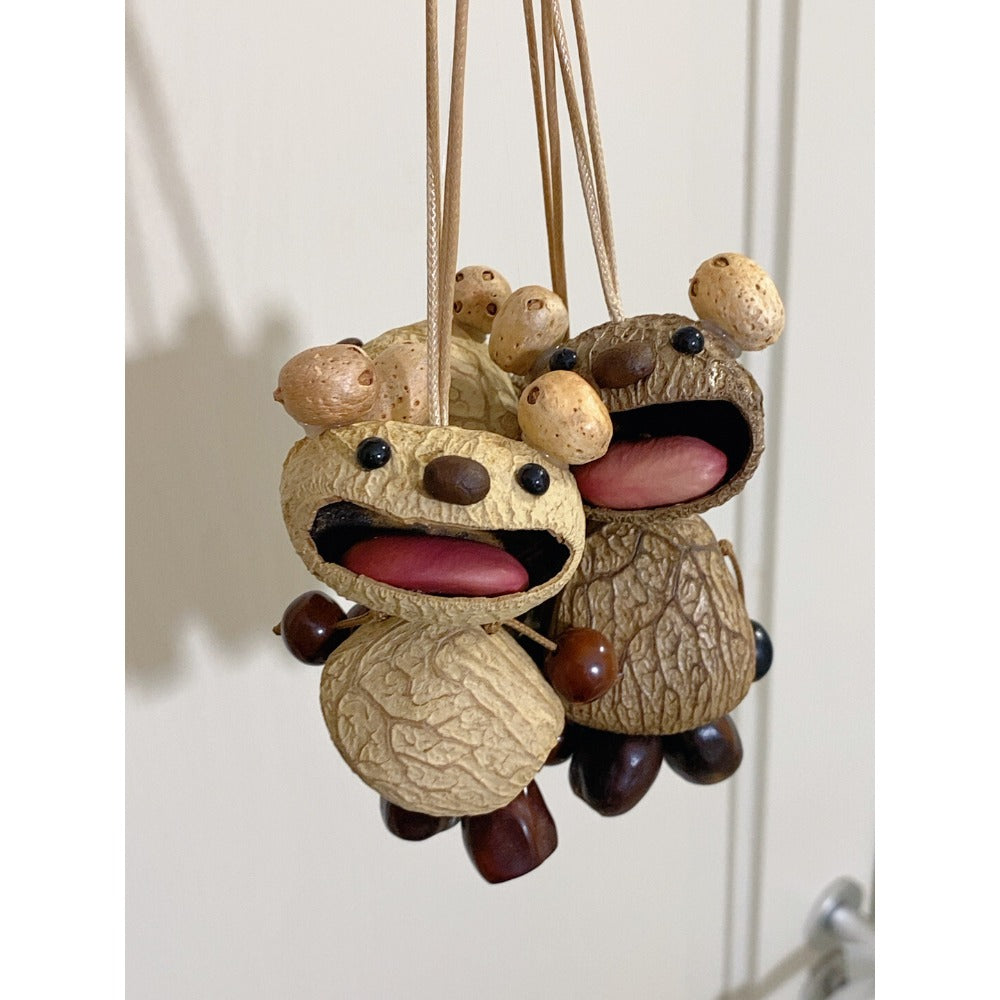 Natural Indonesian Black Nutshell Doll