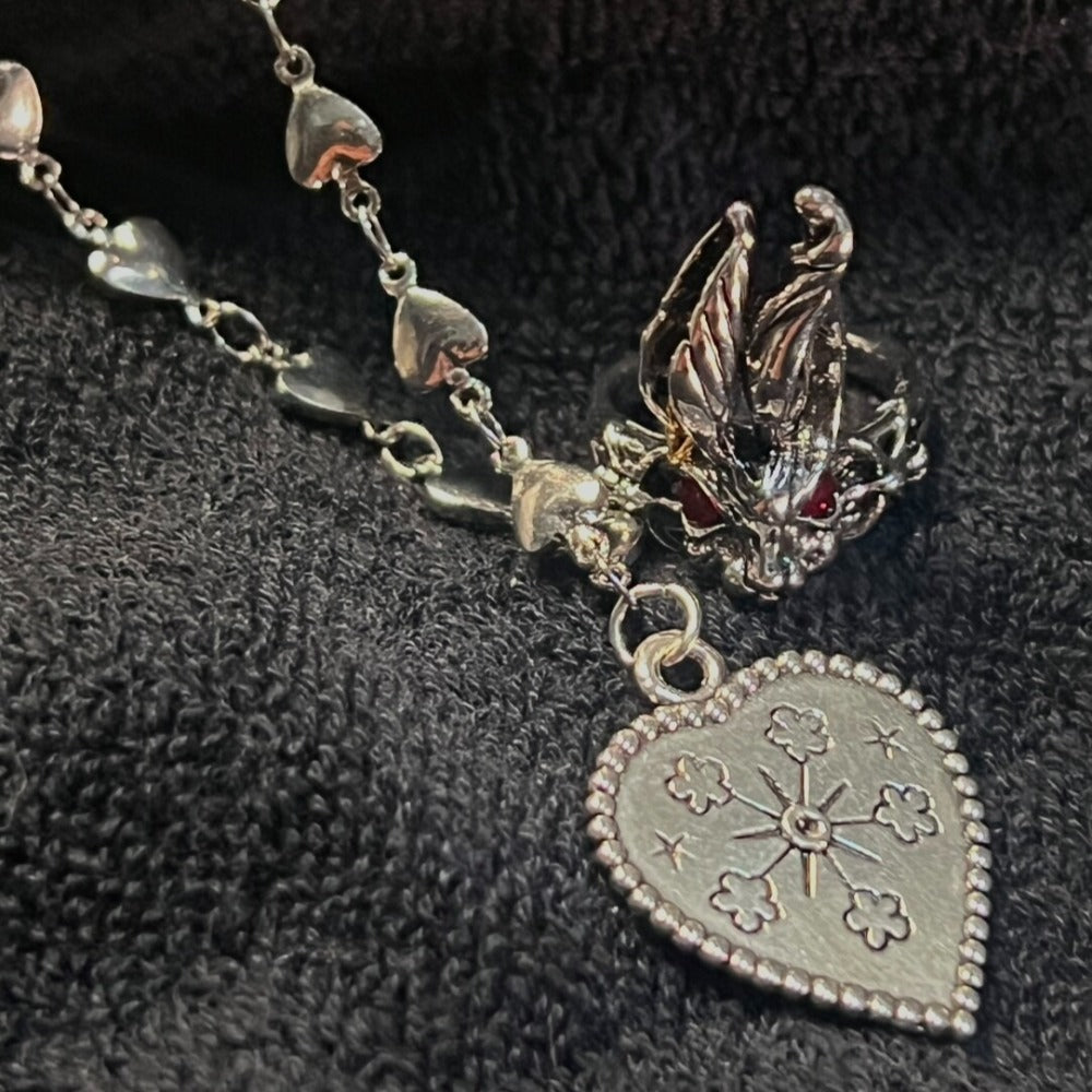 Dark Fairy Tale Red-Eye Rabbit Ring