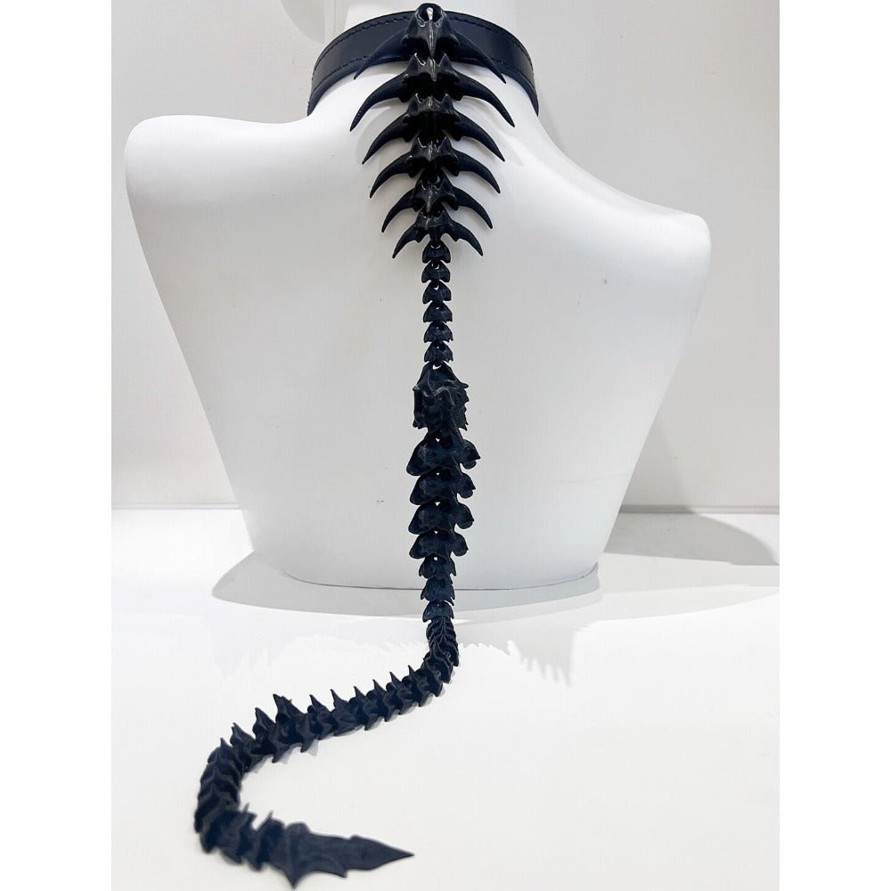Handcrafted Dark Gothic Spine Necklace Choker