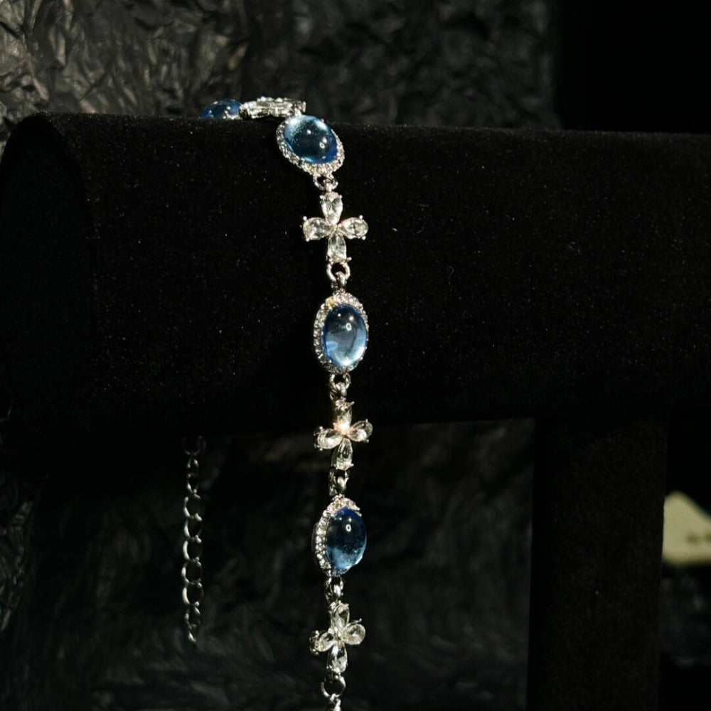 Starlight Blue Marrow Chain Bracelet