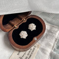 Vintage Pearl Hydrangea Earrings