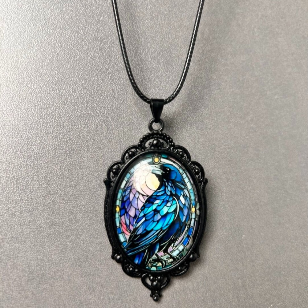 Raven Gazing in the Cathedral Necklace
