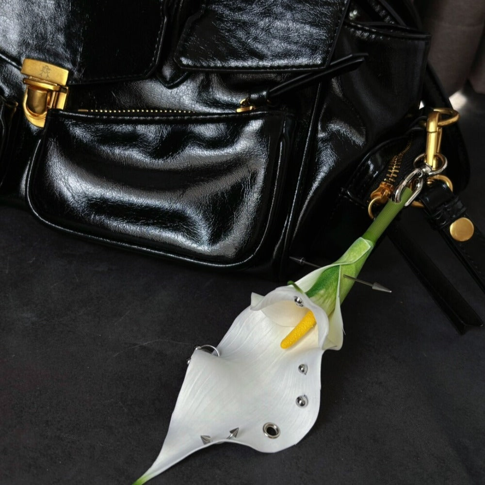 Handcrafted Pierced Calla Lily Charm Pendant