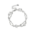 Irregular Moonstone Splice Bracelet