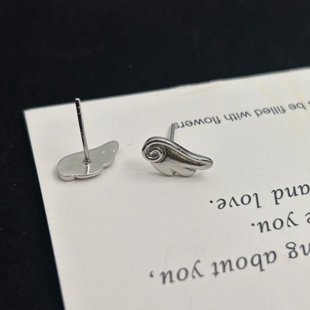 Angel Wing Stud Earrings