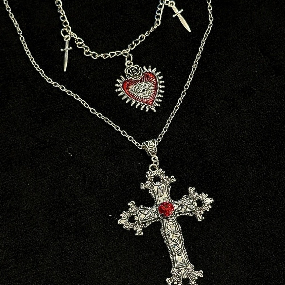 Eye of Horus Dark Gothic Necklace Set