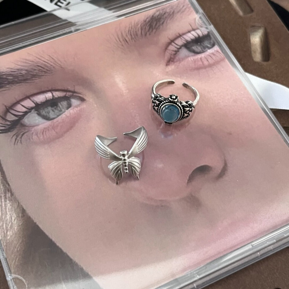 Forest & Butterfly Ring Set
