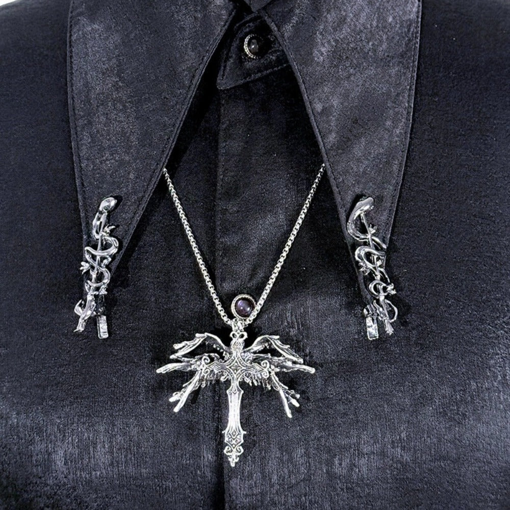 Fallen Six-Winged Angel Necklace