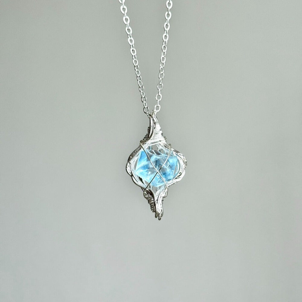 Vintage Sea Realm Ice Crystal Necklace