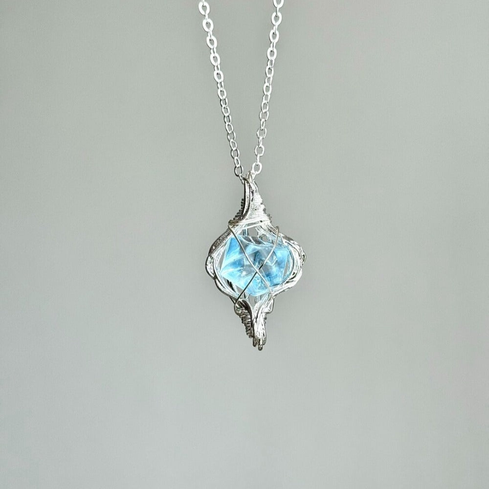 Vintage Sea Realm Ice Crystal Necklace