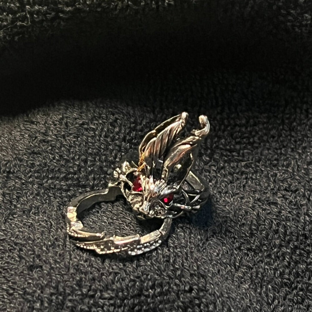 Dark Fairy Tale Red-Eye Rabbit Ring