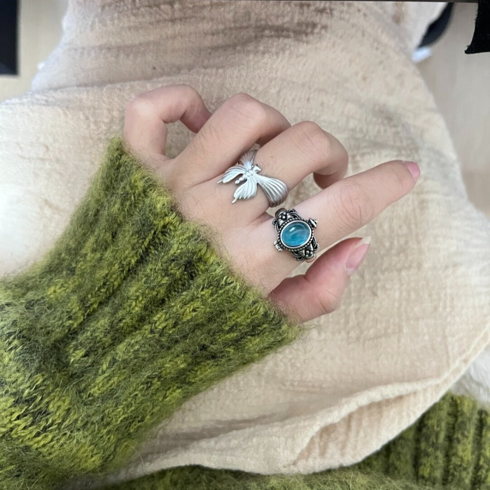 Forest & Butterfly Ring Set